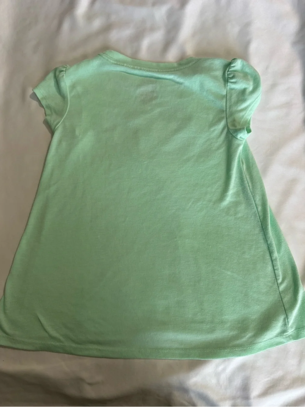Nike Mint Green Girls' Graphic Tee with Leopard Logo